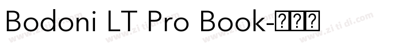 Bodoni LT Pro Book字体转换